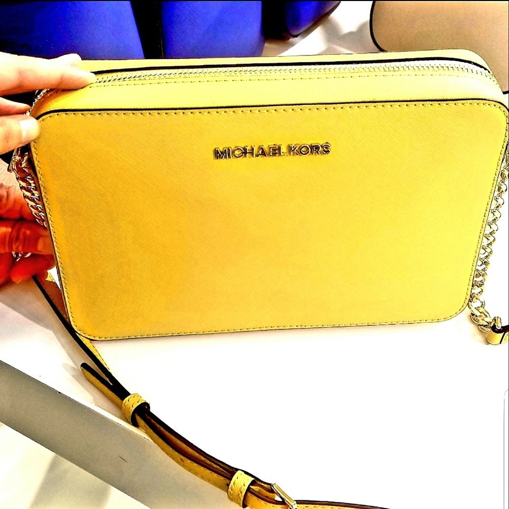 MK JET SET ITEM LG EW Crossbody leather Dustydaisy - Picture 1 of 5
